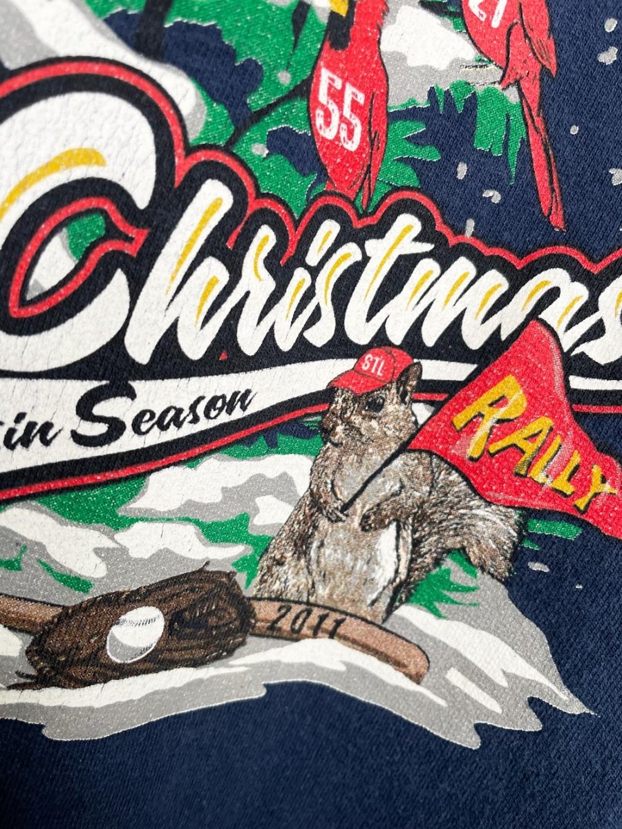 vintage 00s harley davidson christmas rally sweatshirt - good market thrift store