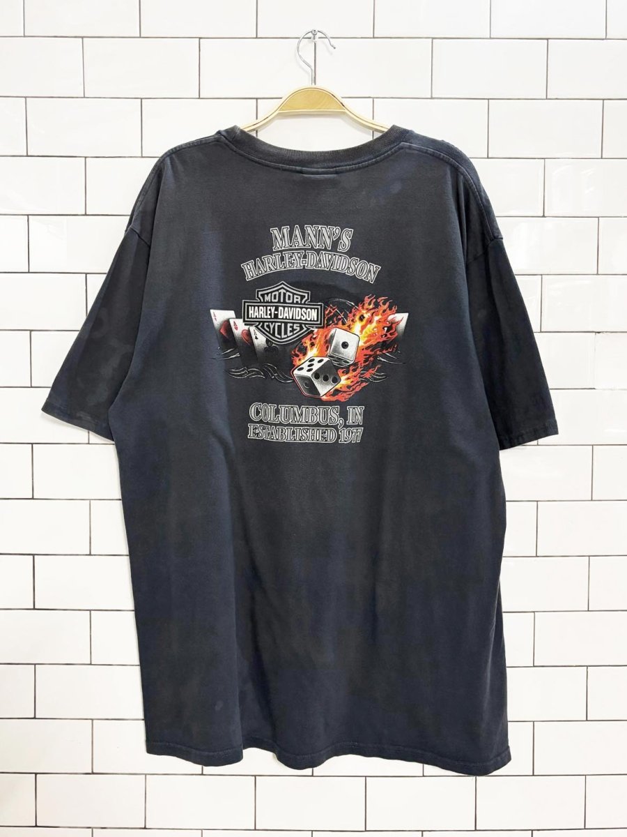 vintage 00s harley davidson columbus t shirt | made in usa - good market thrift store
