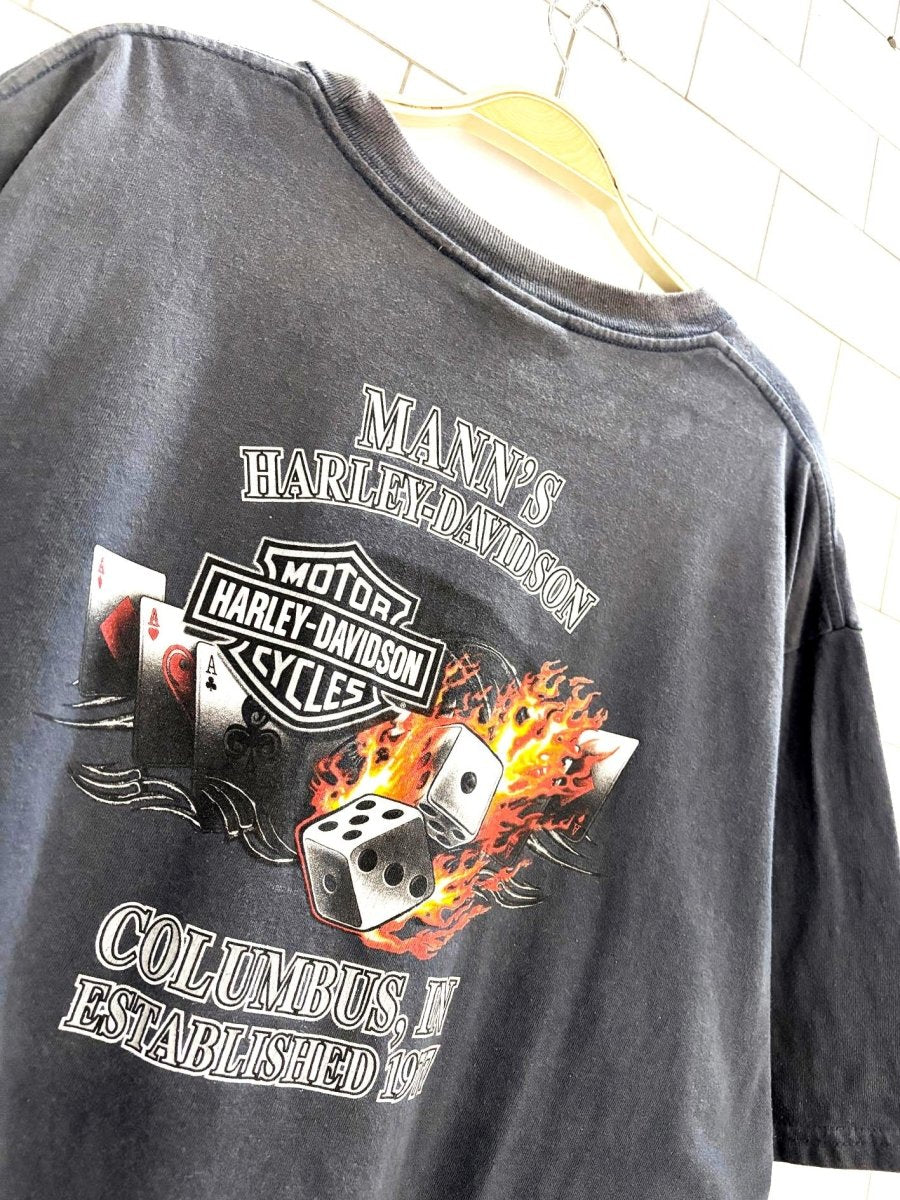 vintage 00s harley davidson columbus t shirt | made in usa - good market thrift store