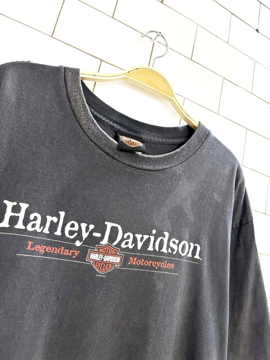 vintage 00s harley davidson columbus t shirt | made in usa - good market thrift store