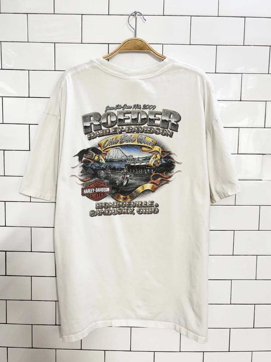 vintage 00s harley davidson ohio bike week tee - good market thrift store