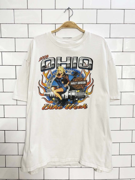 vintage 00s harley davidson ohio bike week tee - good market thrift store