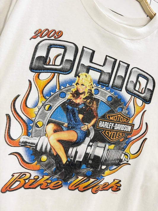 vintage 00s harley davidson ohio bike week tee - good market thrift store