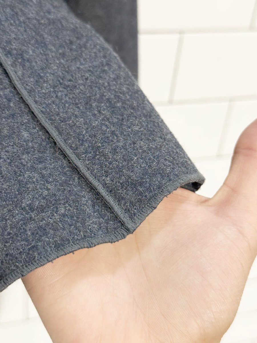 vintage 00s harvé benarc wool - blend a - line knee length skirt - good market thrift store