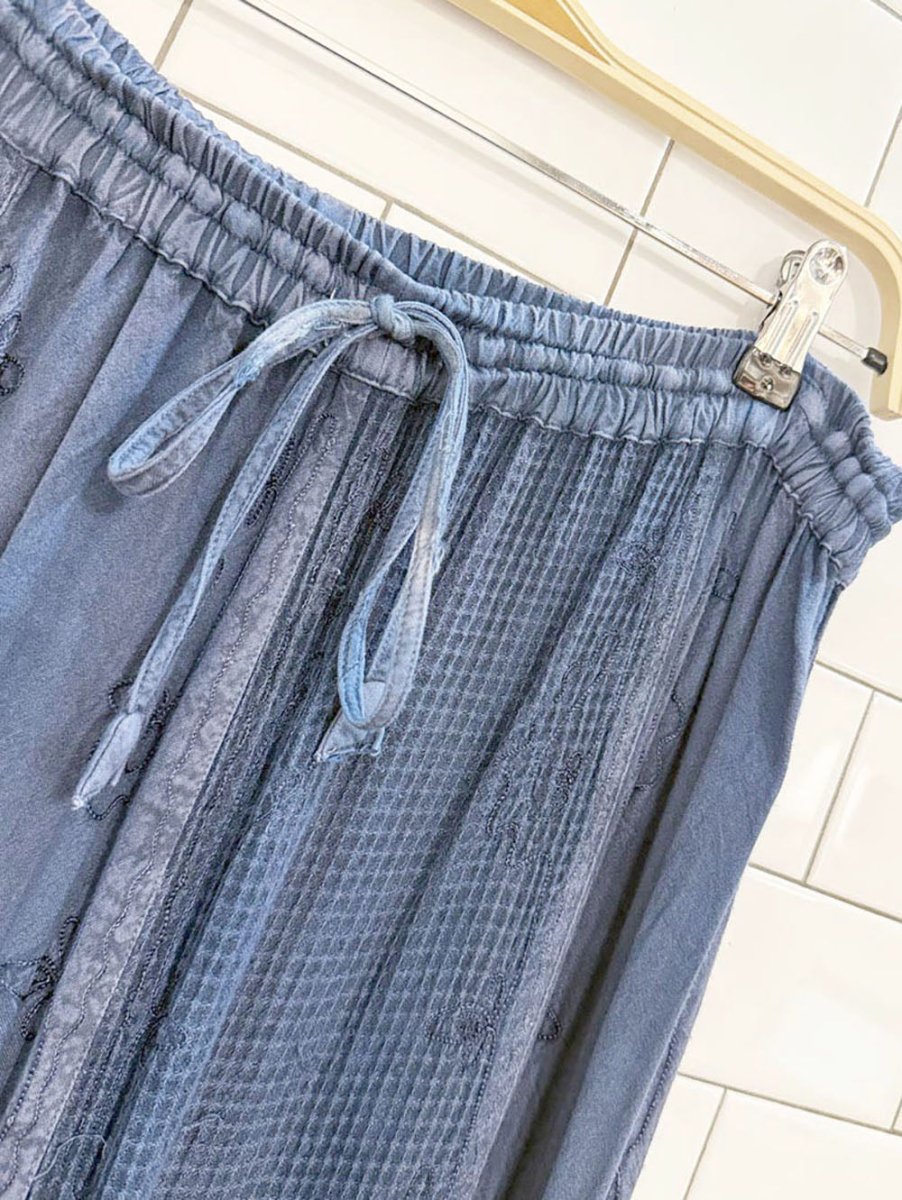 vintage 00s holy clothing boho embroidered maxi skirt - good market thrift store