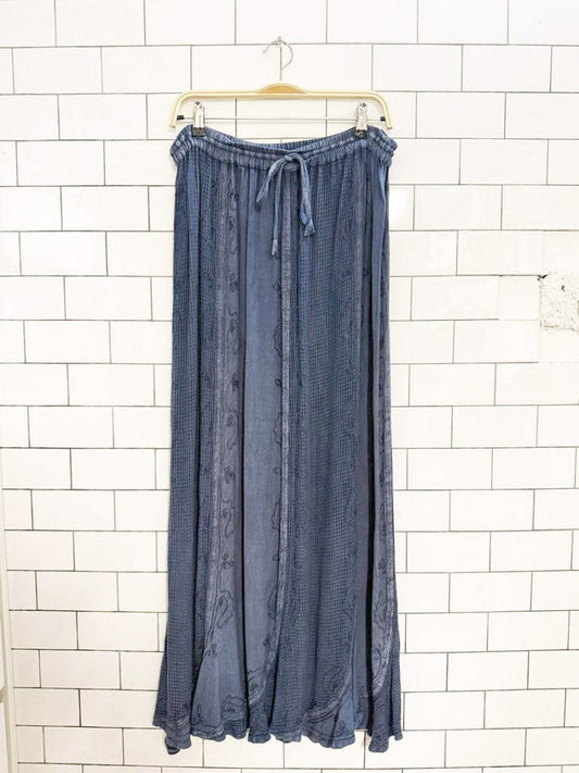 vintage 00s holy clothing boho embroidered maxi skirt - good market thrift store