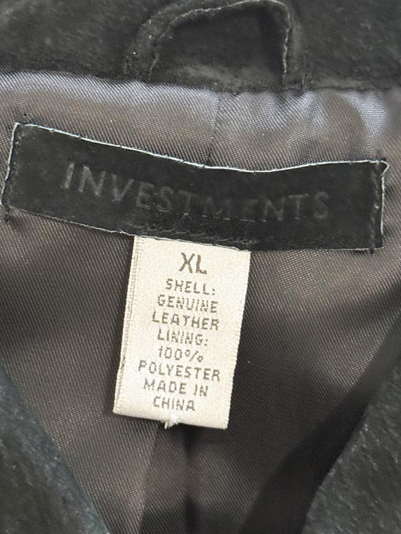 vintage 00s investments suede snap button shirt jacket - good market thrift store