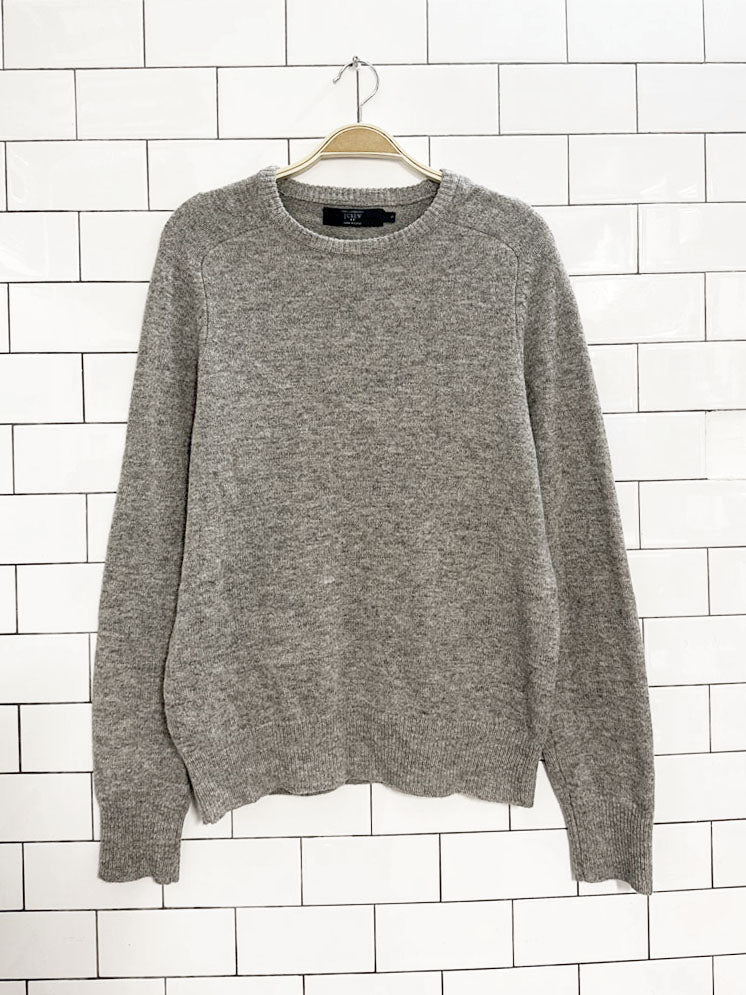 vintage 00s j crew 100% lambswool knit sweater - good market thrift store