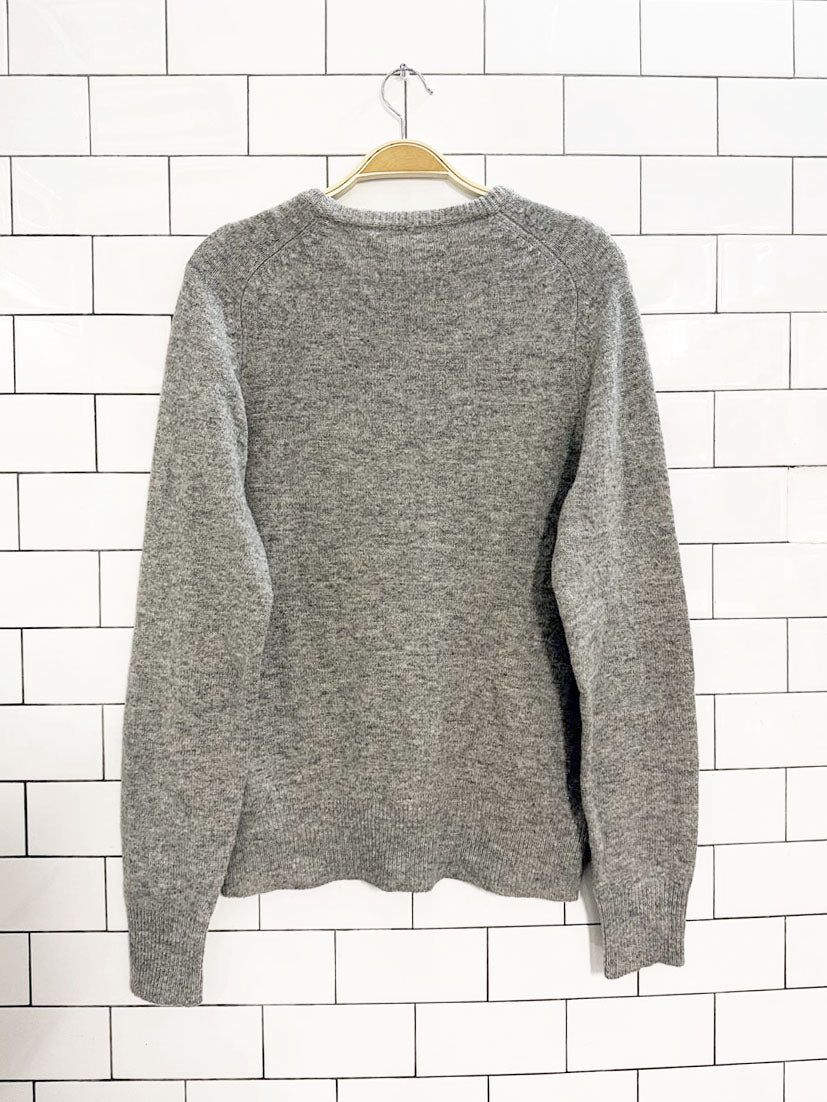 vintage 00s j crew 100% lambswool knit sweater - good market thrift store