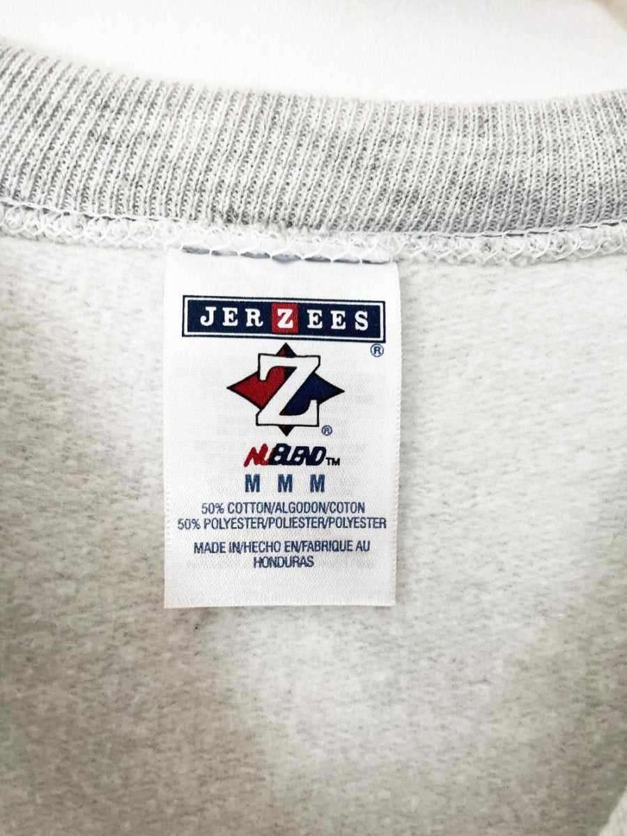 vintage 00s jerzees las vegas spell out fleece sweatshirt - good market thrift store