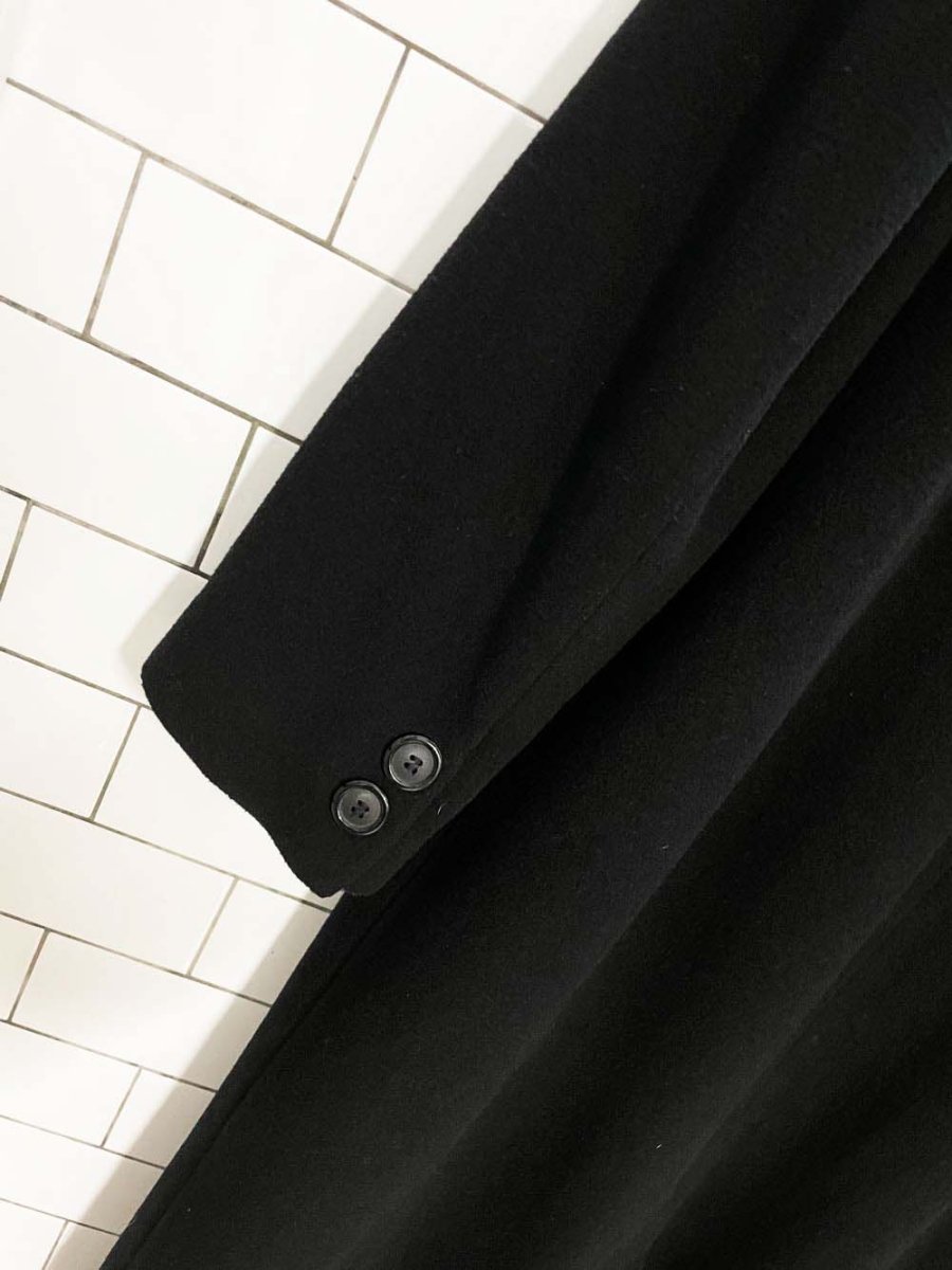 vintage 00s jessica wool - blend double breasted long coat - good market thrift store