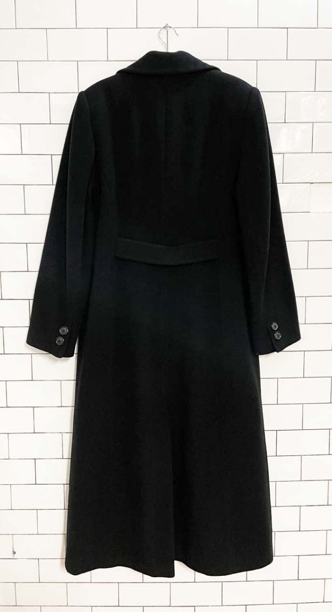 vintage 00s jessica wool - blend double breasted long coat - good market thrift store