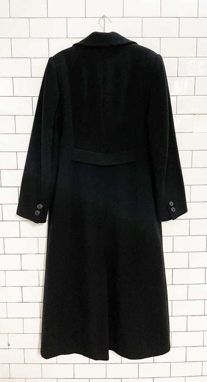 vintage 00s jessica wool - blend double breasted long coat - good market thrift store