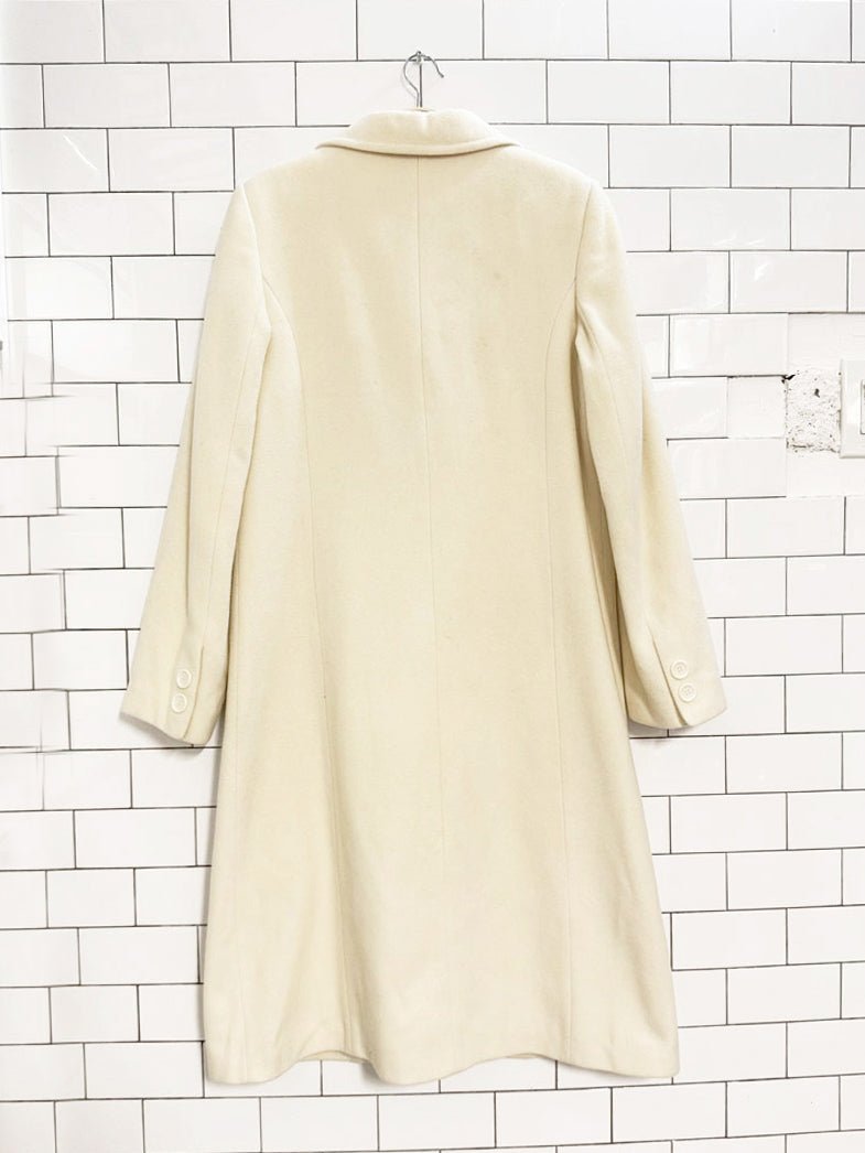 vintage 00s jessica wool - cashmere long coat - good market thrift store