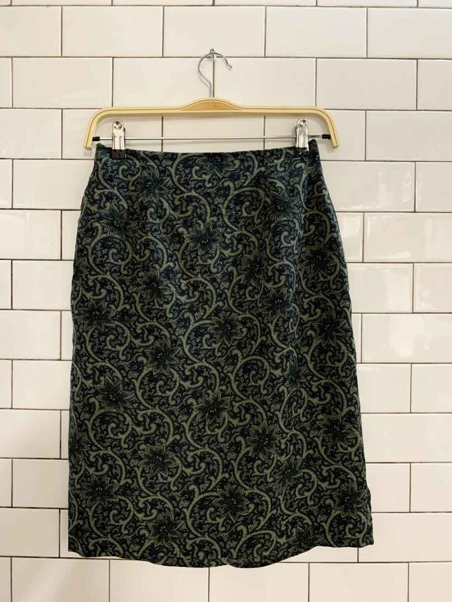 vintage 00s jones new york 100% silk wrap mini skirt - good market thrift store