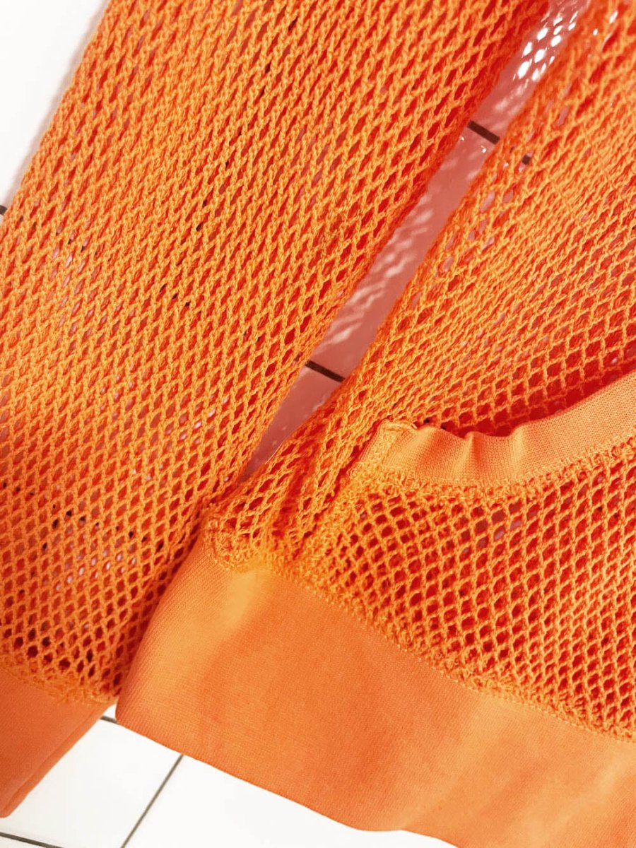 vintage 00s jones new york loose crochet knit full zip beach hoodie - good market thrift store