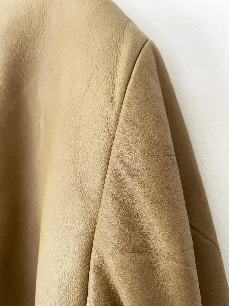 vintage 00s jones new york minimal soft leather biker jacket | lambskin - good market thrift store
