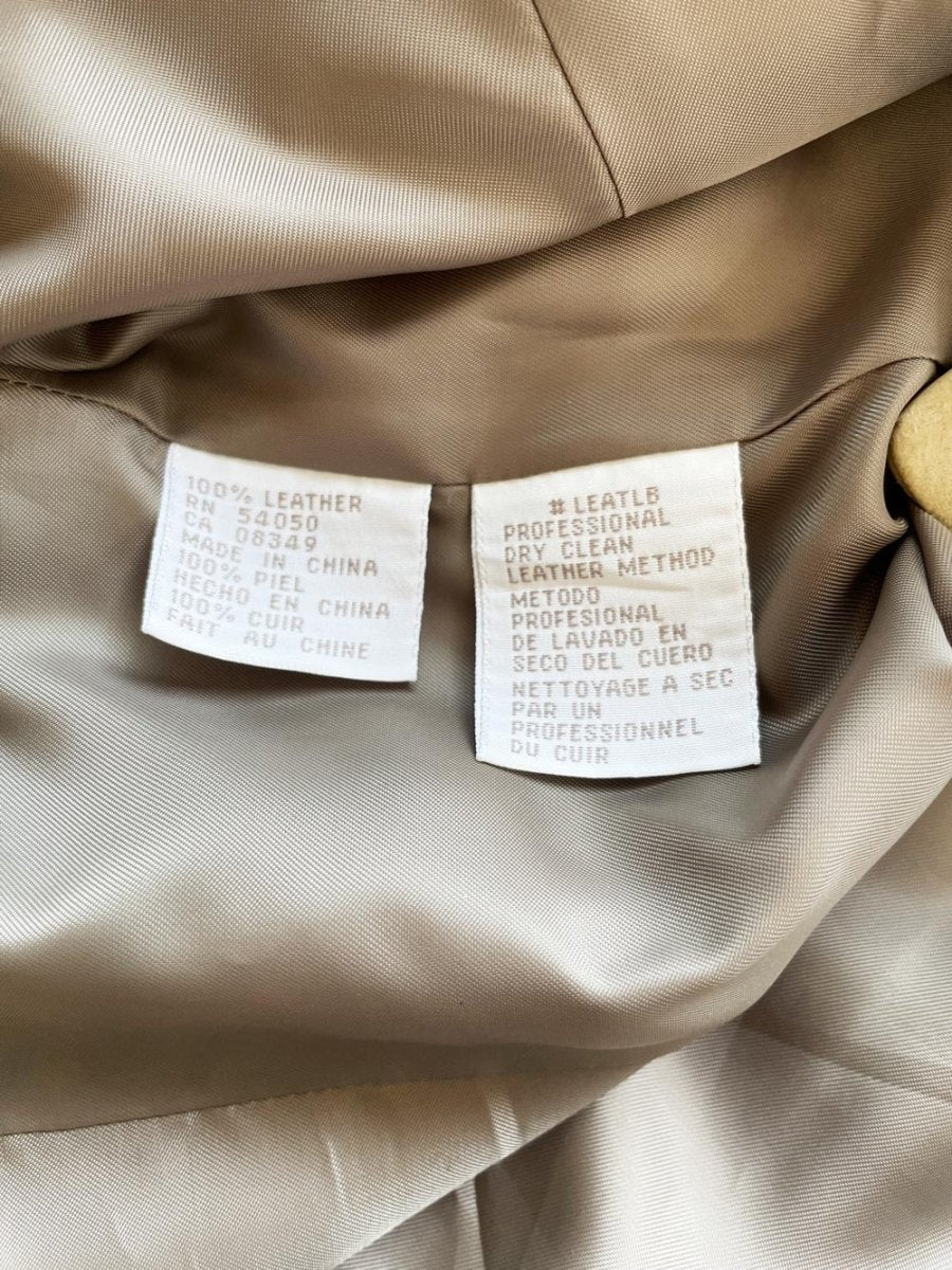 vintage 00s jones new york minimal soft leather biker jacket | lambskin - good market thrift store