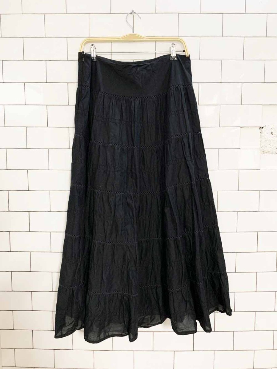 vintage 00s jones new york tiered maxi skirt - good market thrift store