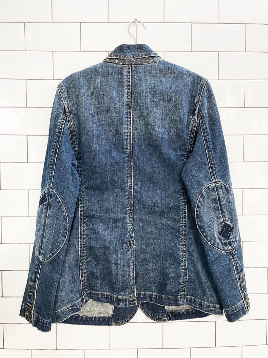 vintage 00s lauren jeans co. denim blazer jacket | ralph lauren - good market thrift store