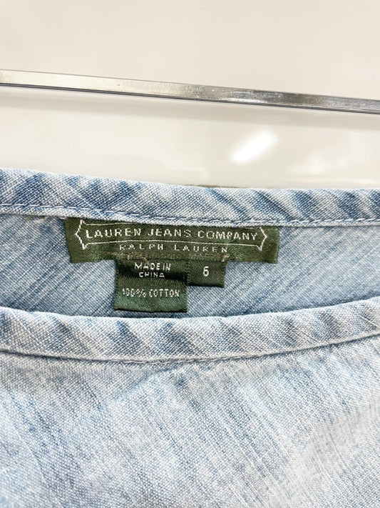 vintage 00s lauren jeans RL country full denim midi skirt | ralph lauren - good market thrift store