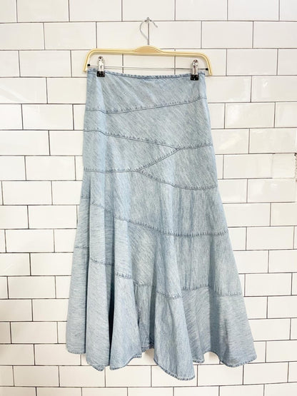 vintage 00s lauren jeans RL country full denim midi skirt | ralph lauren - good market thrift store