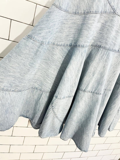 vintage 00s lauren jeans RL country full denim midi skirt | ralph lauren - good market thrift store