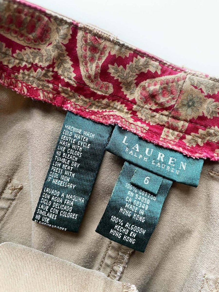 vintage 00s lauren ralph lauren belted utility maxi skirt - good market thrift store