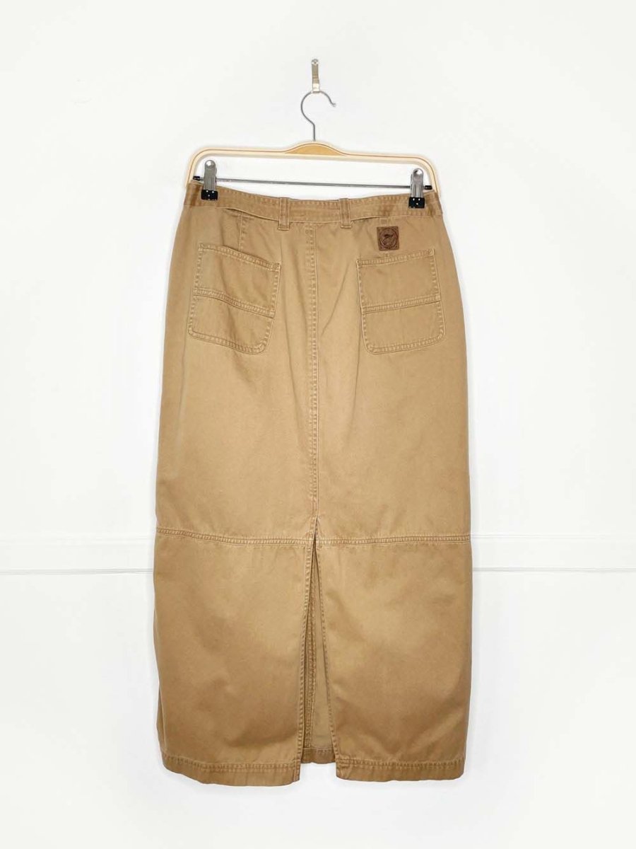 vintage 00s lauren ralph lauren belted utility maxi skirt - good market thrift store