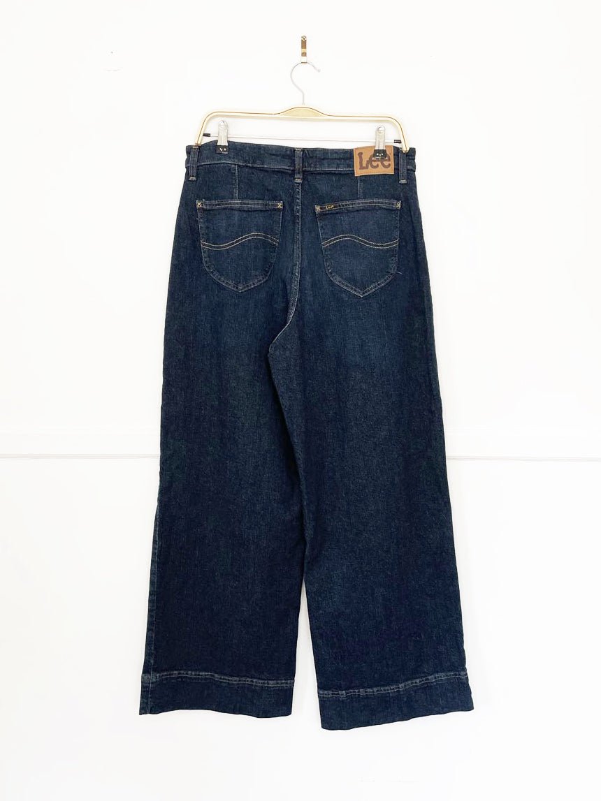 vintage 00s lee wide leg stretchy jeans - good market thrift store