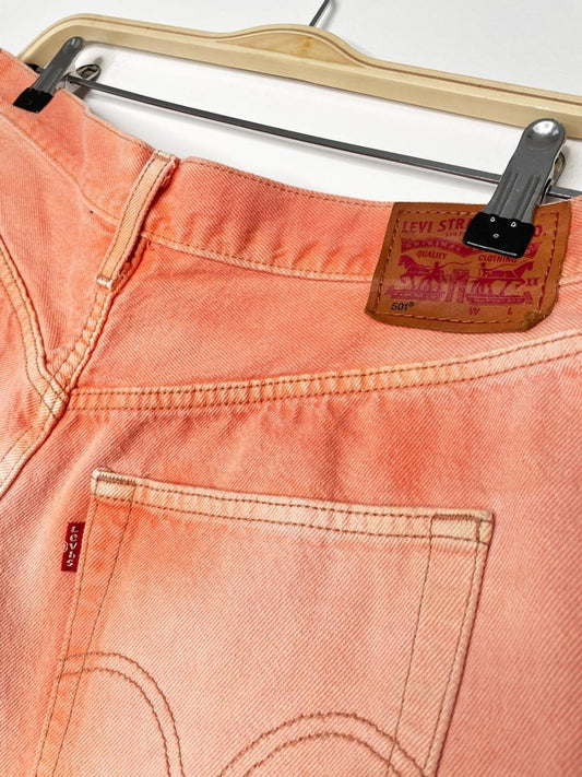 vintage 00s levi's 501 cut off denim shorts | brandied apricot - good market thrift store