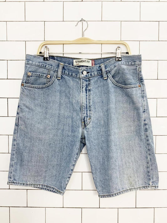 vintage 00s levi's 505 long denim shorts | straight fit - good market thrift store