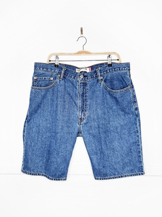 vintage 00s levi's 505 straight fit denim jorts - good market thrift store