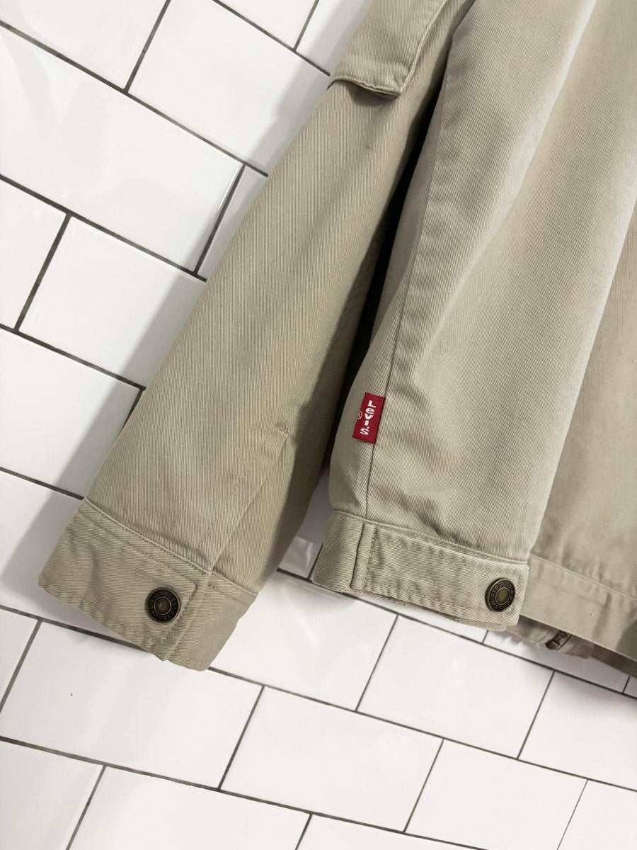 vintage 00s levis canvas mesh lined utility jacket - good market thrift store