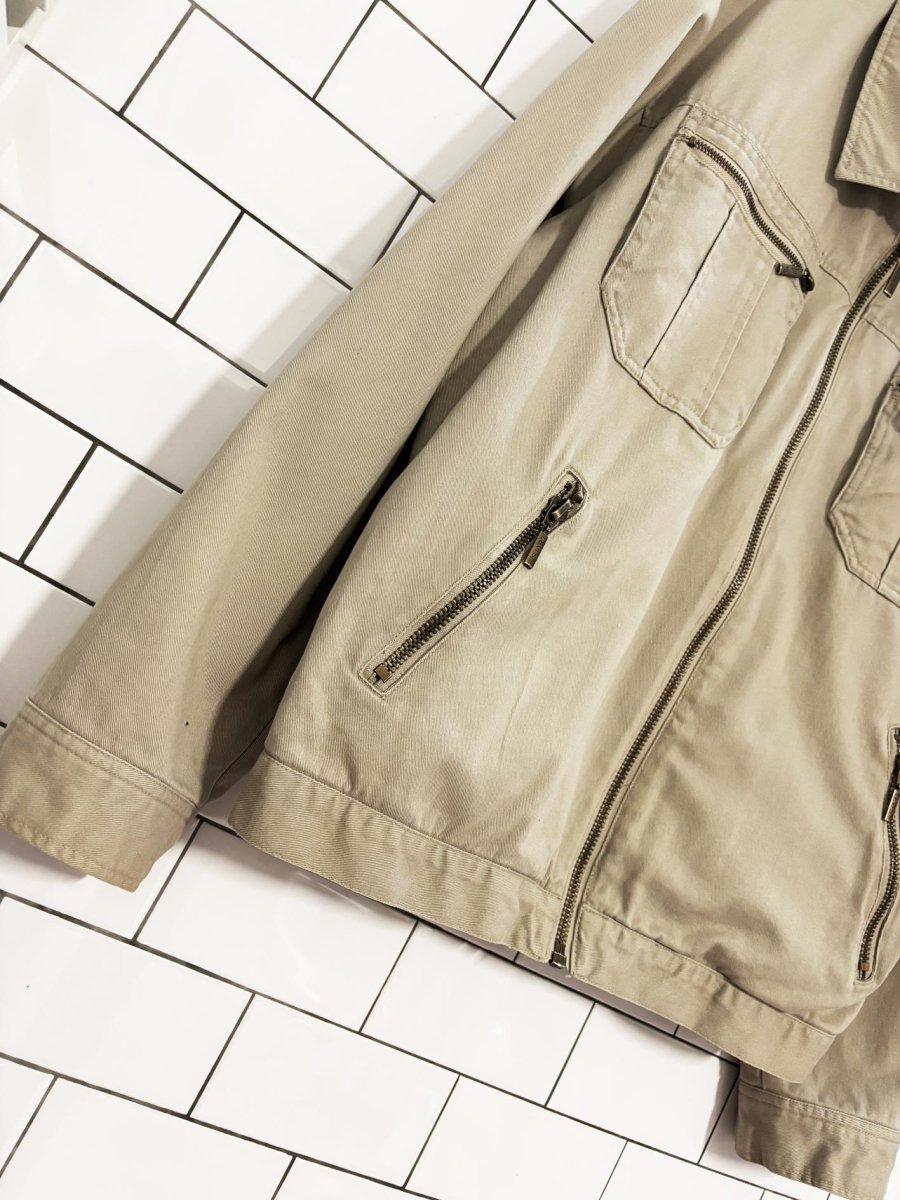 vintage 00s levis canvas mesh lined utility jacket - good market thrift store