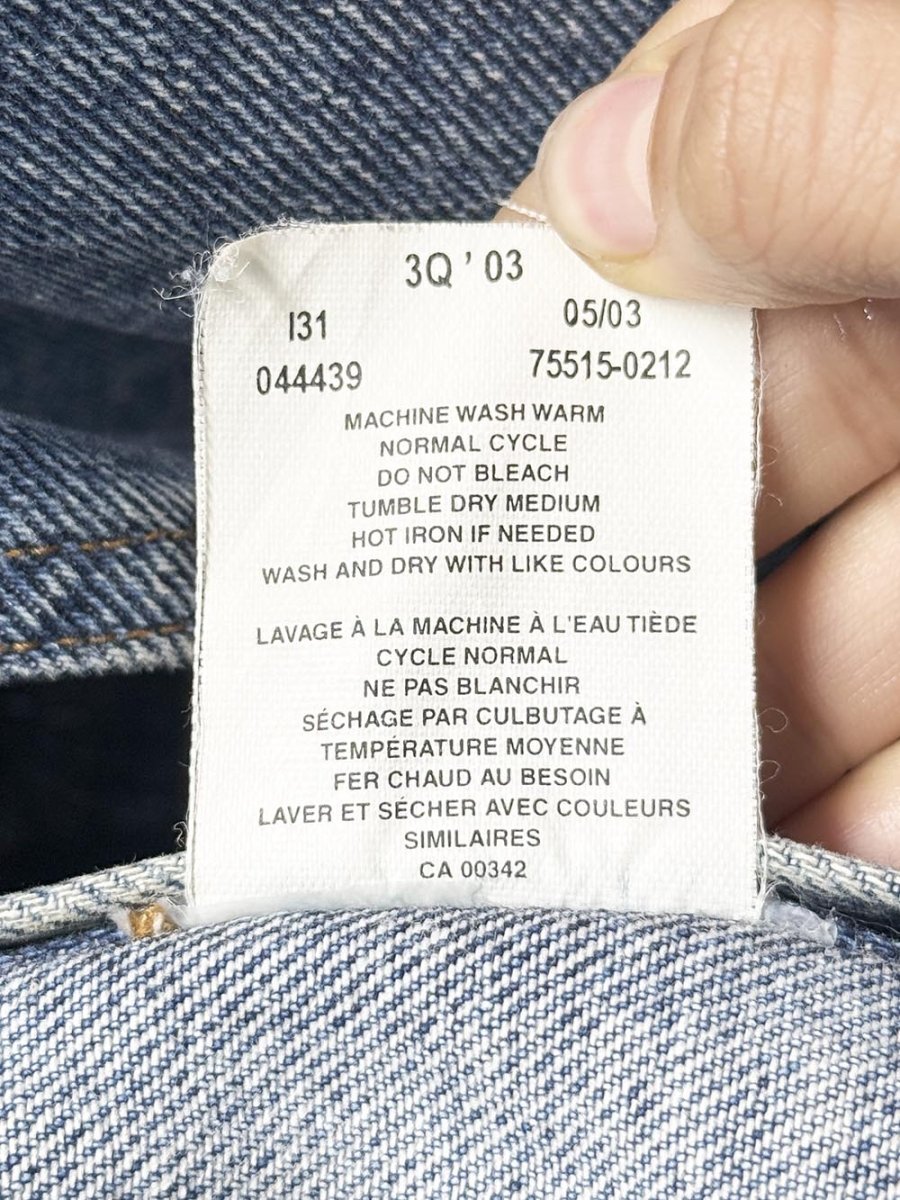 vintage 00s levi's orange tab denim trucker jacket - good market thrift store