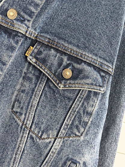 vintage 00s levi's orange tab denim trucker jacket - good market thrift store