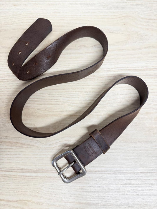 vintage 00s levi's rustic leather belt | made in Mexico - good market thrift store