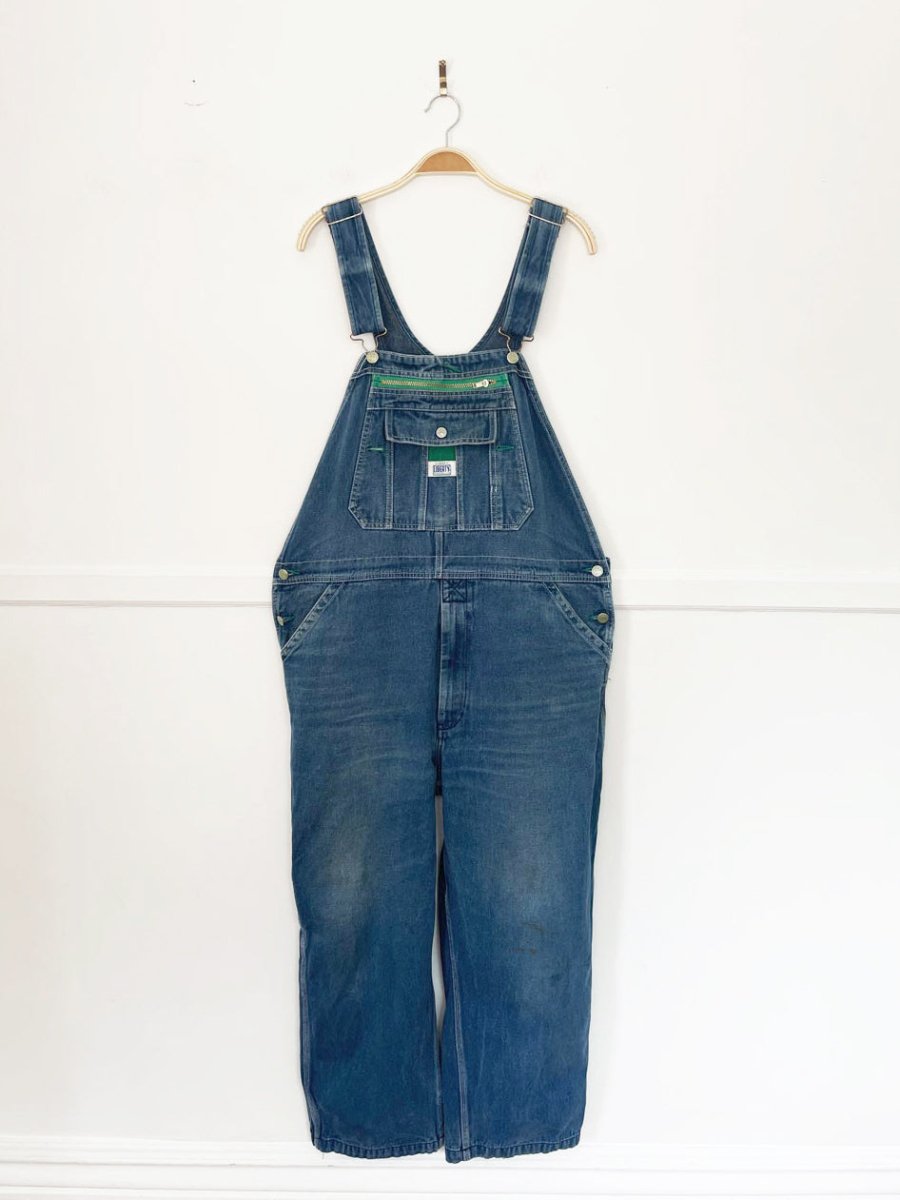 vintage 00s liberty baggy denim overalls - good market thrift store
