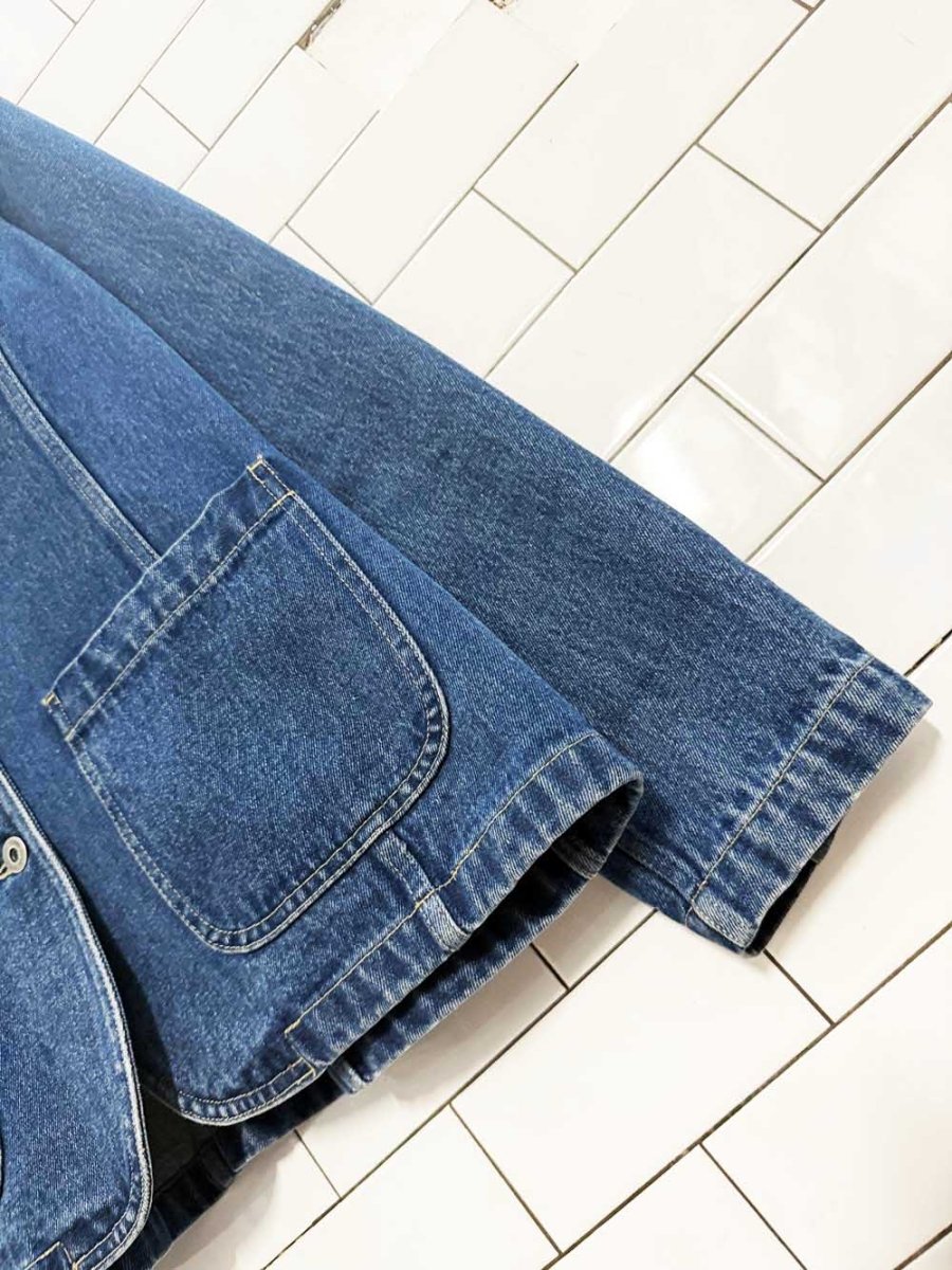 vintage 00s liz claiborne denim blazer jacket - good market thrift store