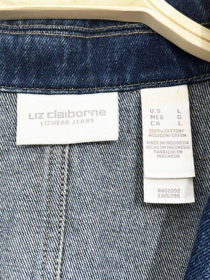 vintage 00s liz claiborne denim blazer jacket - good market thrift store
