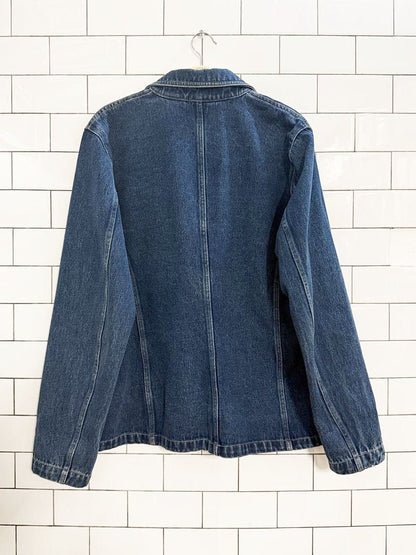 vintage 00s liz claiborne denim blazer jacket - good market thrift store