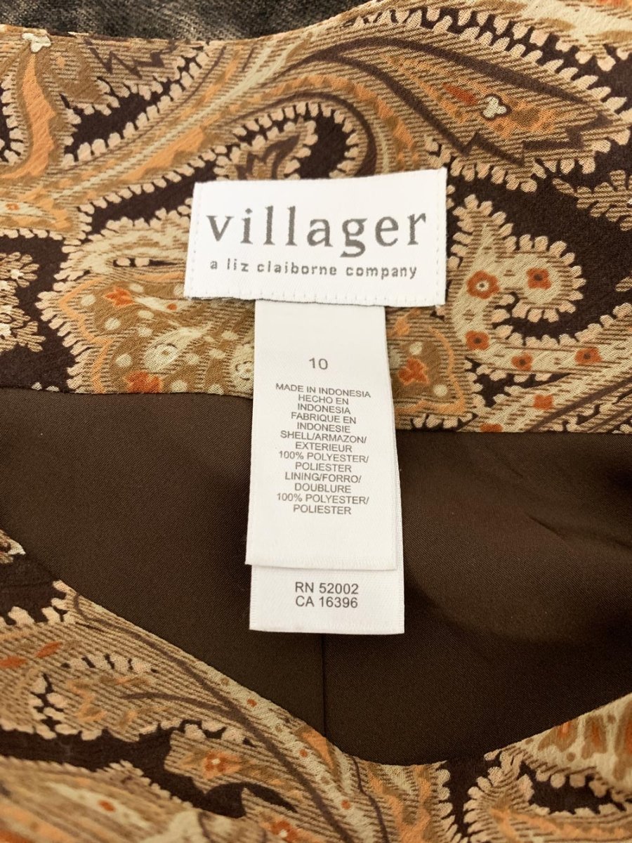 vintage 00s liz claiborne paisley a-line midi skirt | villager - good market thrift store