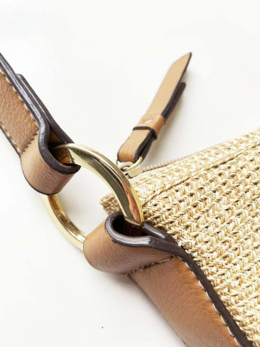 vintage 00s liz claiborne raffia mini shoulder bag | villager - good market thrift store
