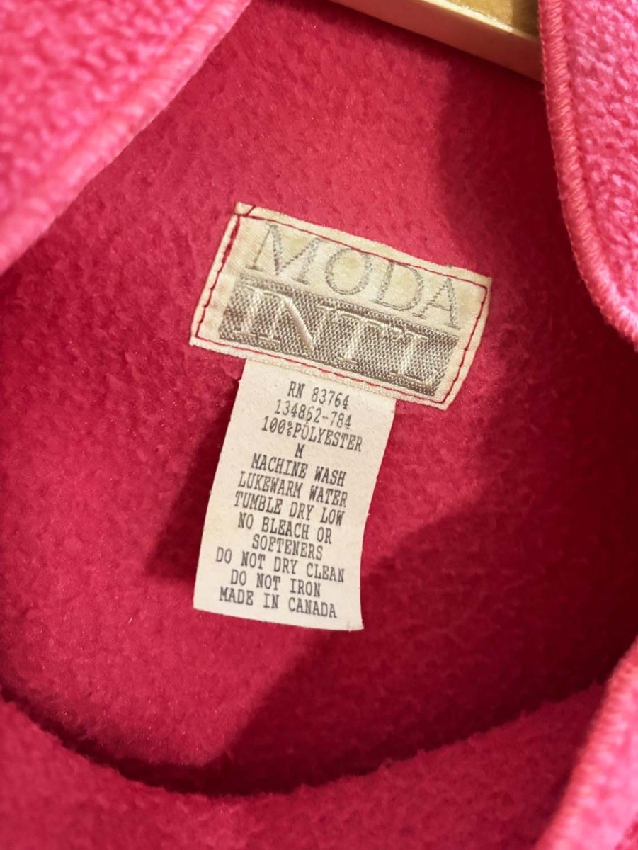 vintage 00s moda int'l fleece turtleneck sweatshirt | made in Canada - good market thrift store
