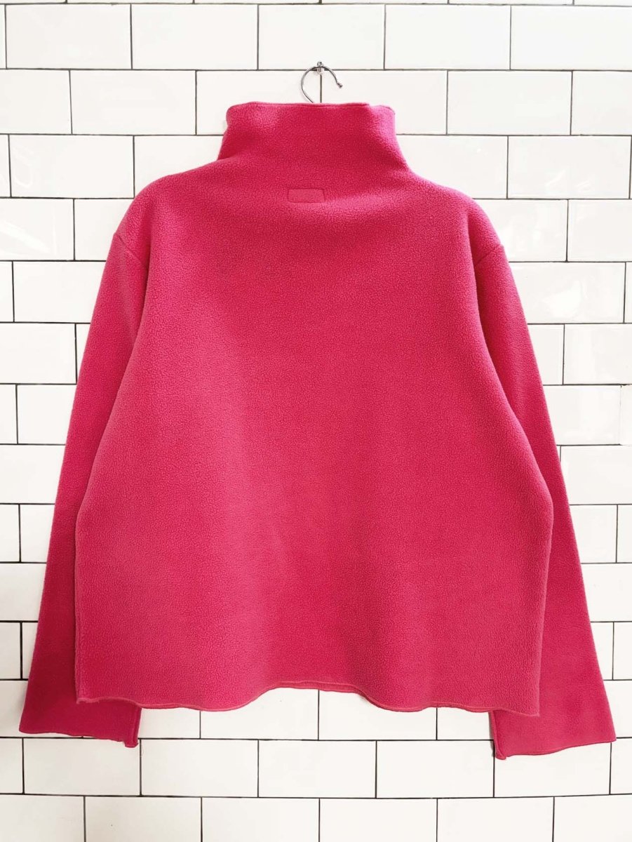 vintage 00s moda int'l fleece turtleneck sweatshirt | made in Canada - good market thrift store