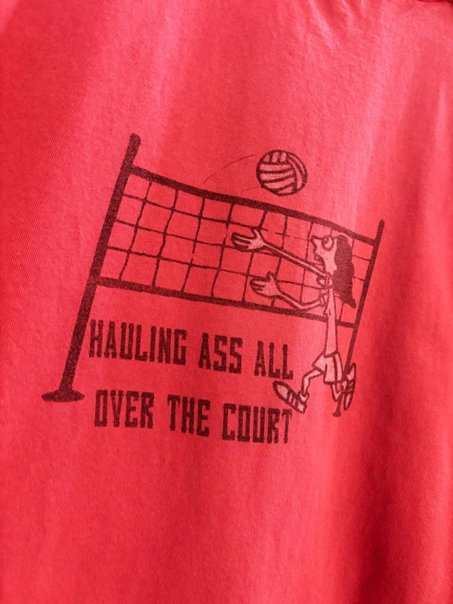 vintage 00s montrig freight hauling ass volleyball tee - good market thrift store
