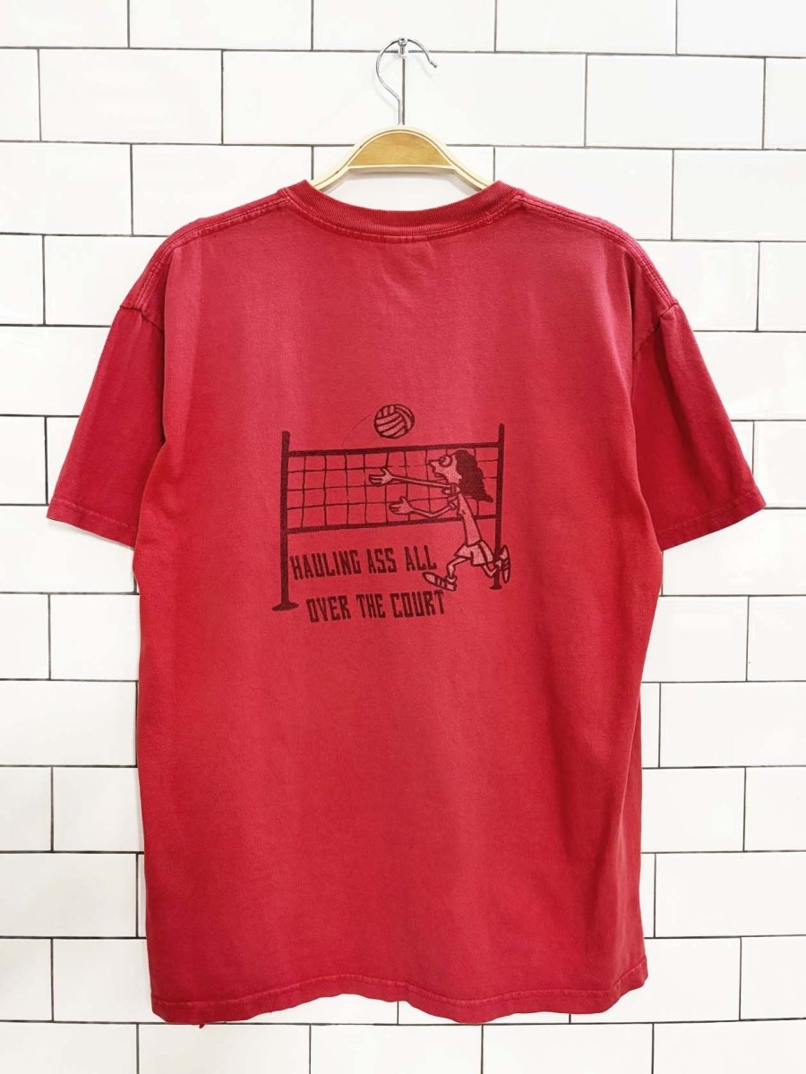 vintage 00s montrig freight hauling ass volleyball tee - good market thrift store