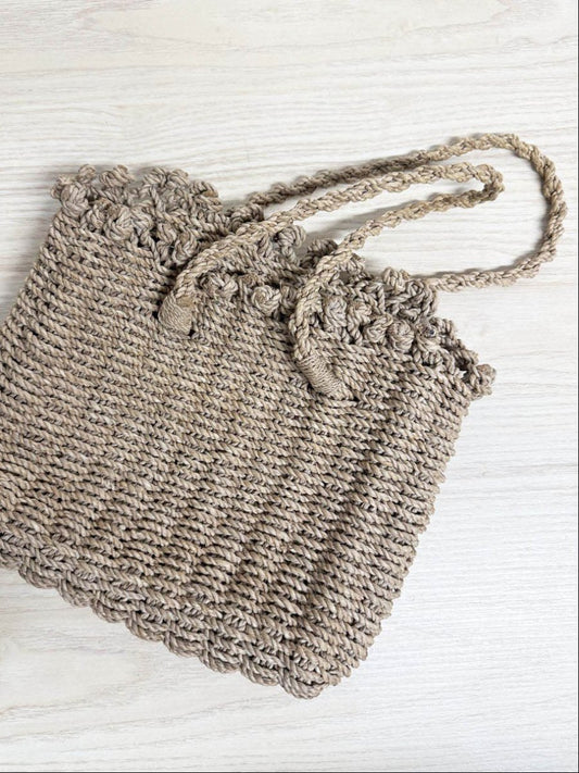 vintage 00s morgan & clyde woven raffia mini handbag - good market thrift store