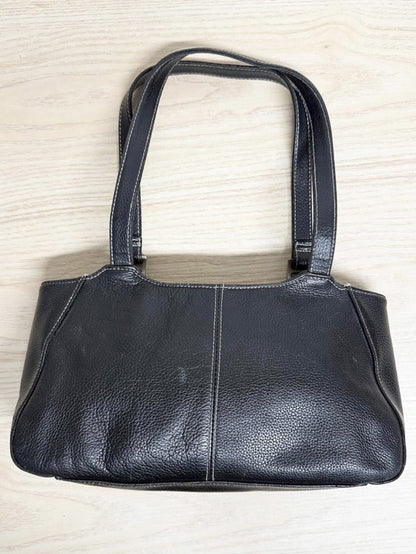 vintage 00s mossimo pebbled leather buckle shoulder bag - good market thrift store